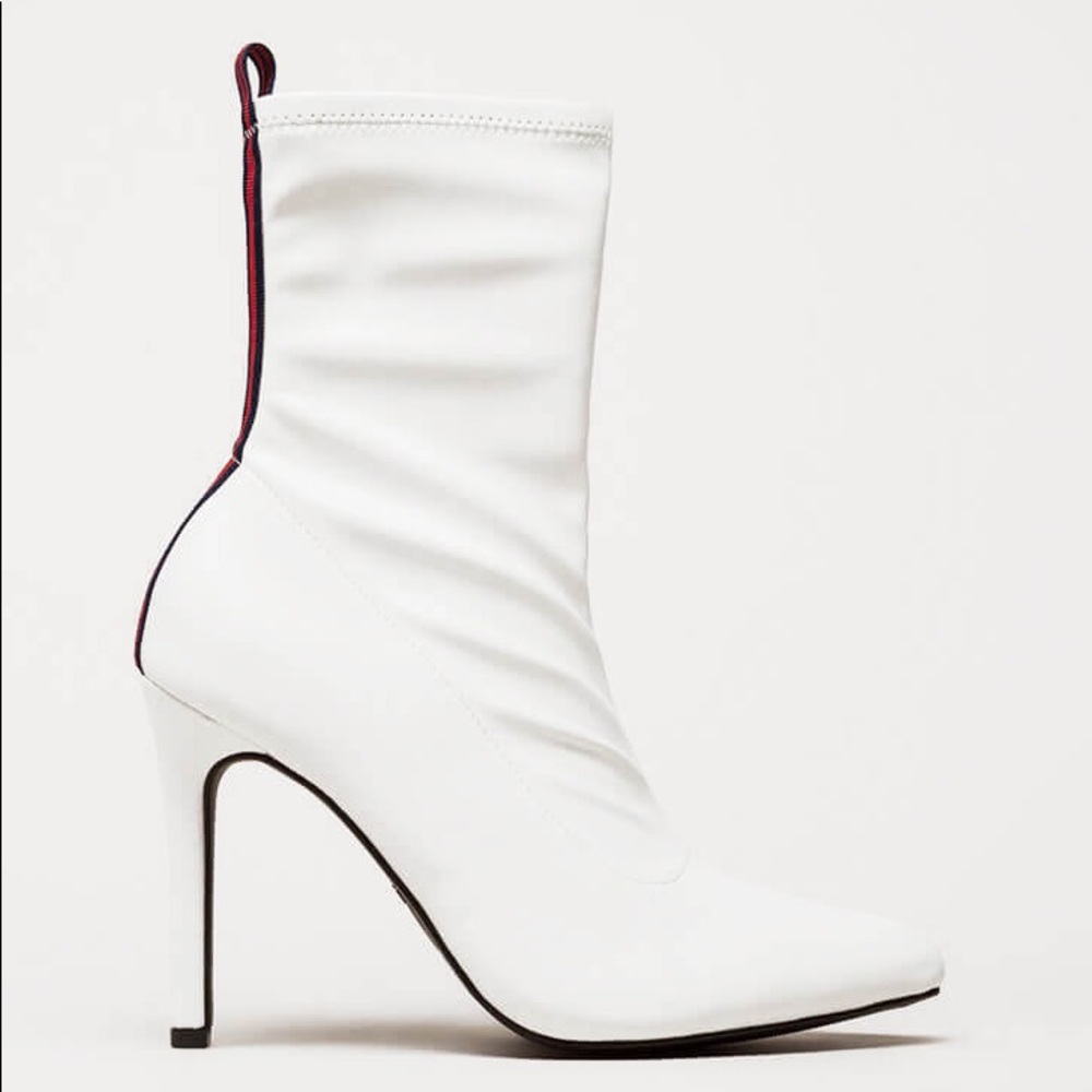 Striped Pointy Booties